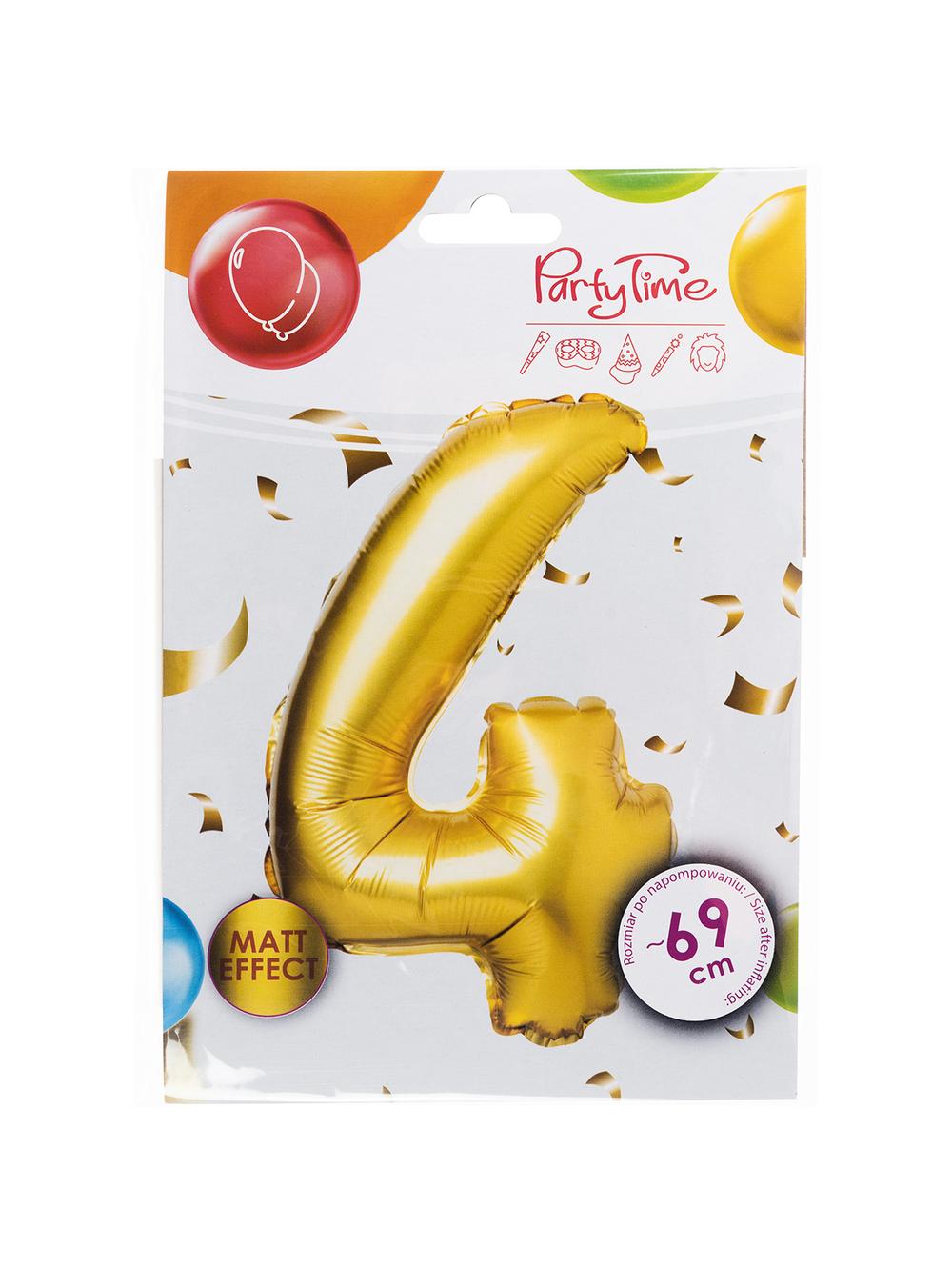 Balon foliowy cyferka matowa - 4