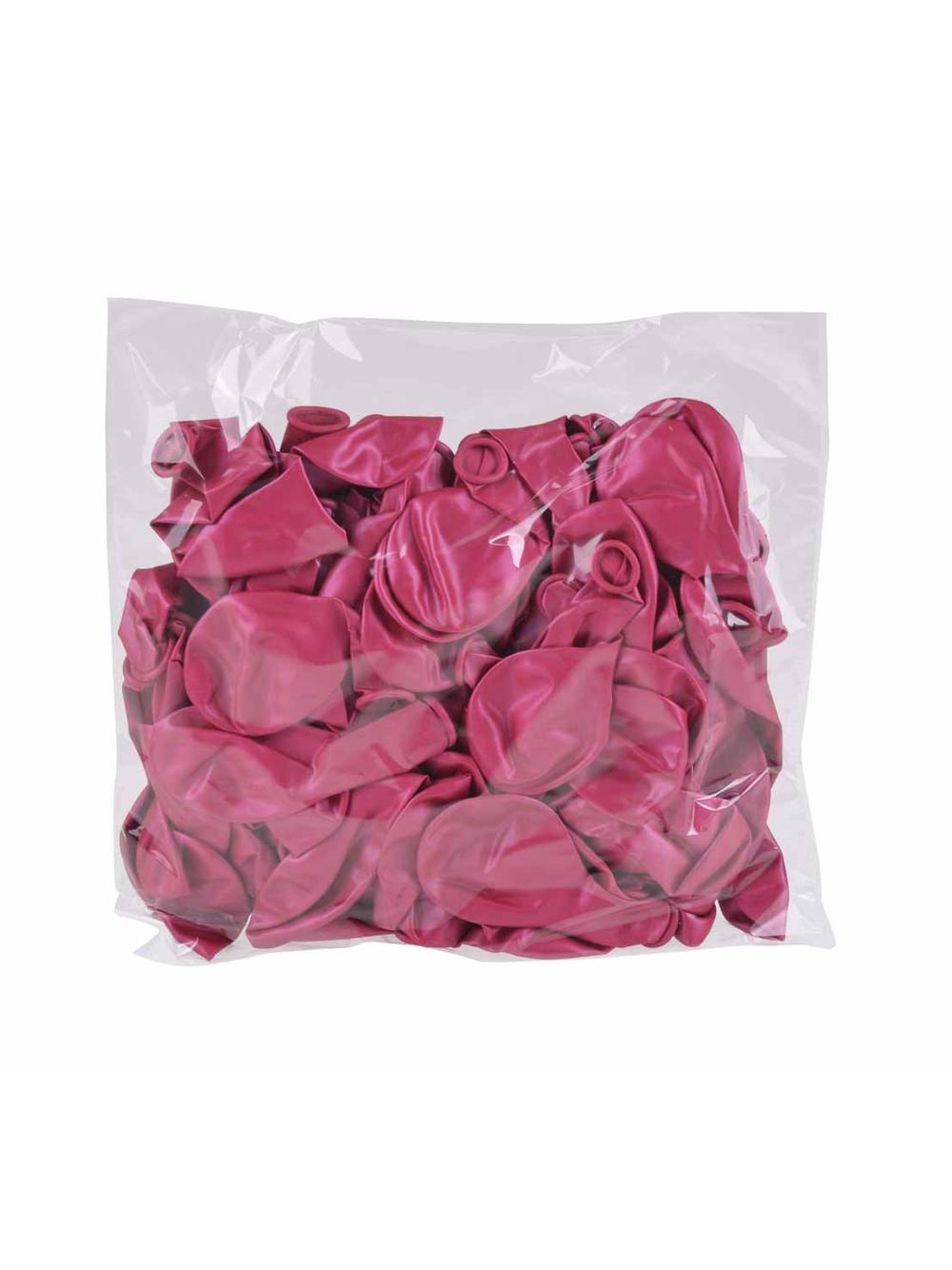 Balony metalizowane 10'' różowe (100 szt.)