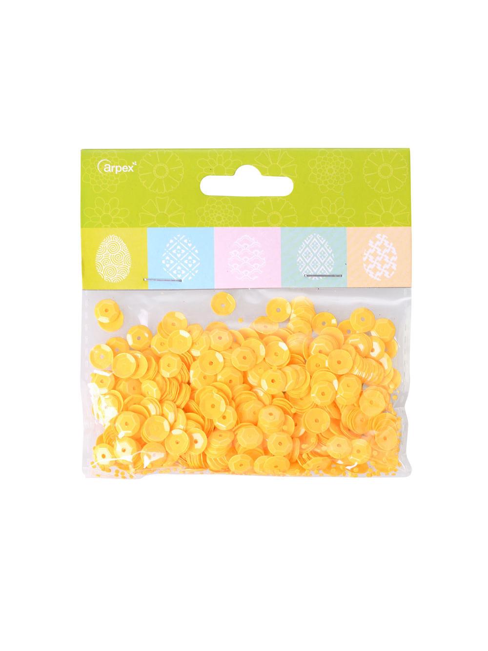 Cekiny dekoracyjne żółte