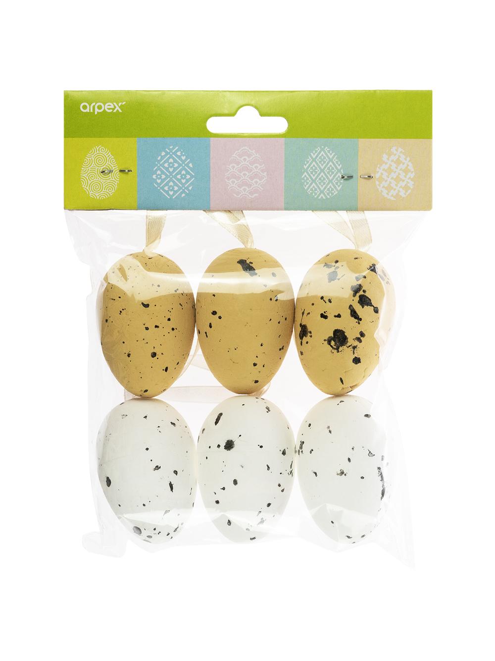 Jajka nakrapiane z zawieszkami (6 szt.)