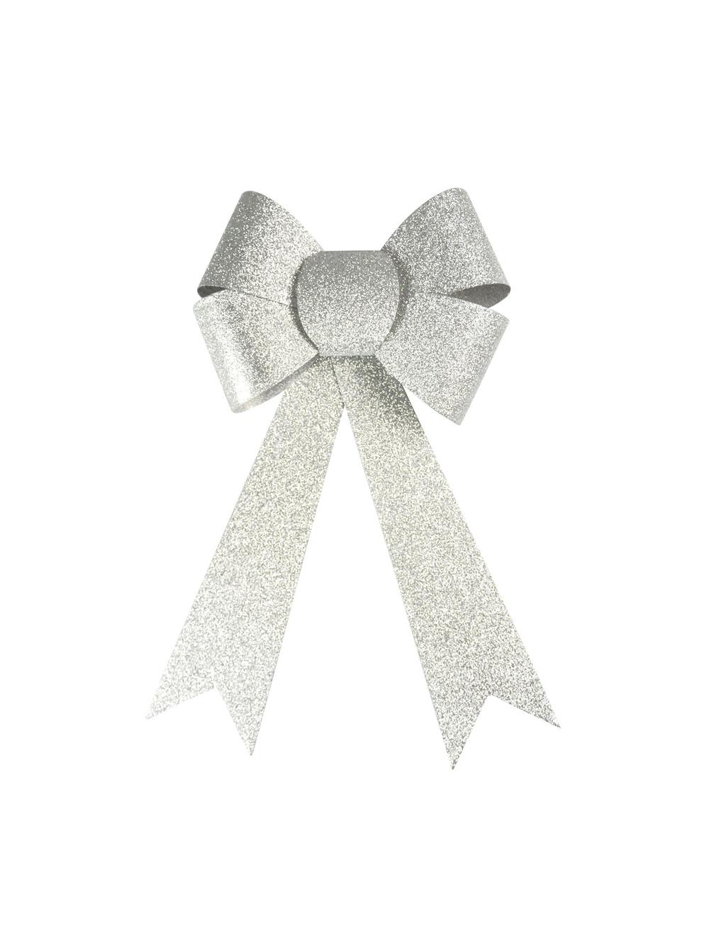 Kokarda brokatowa duża srebrna