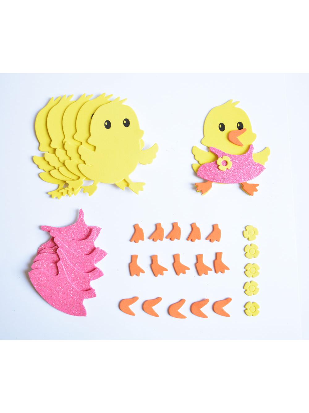 Wielkanocny zestaw zrób to sam z pianki