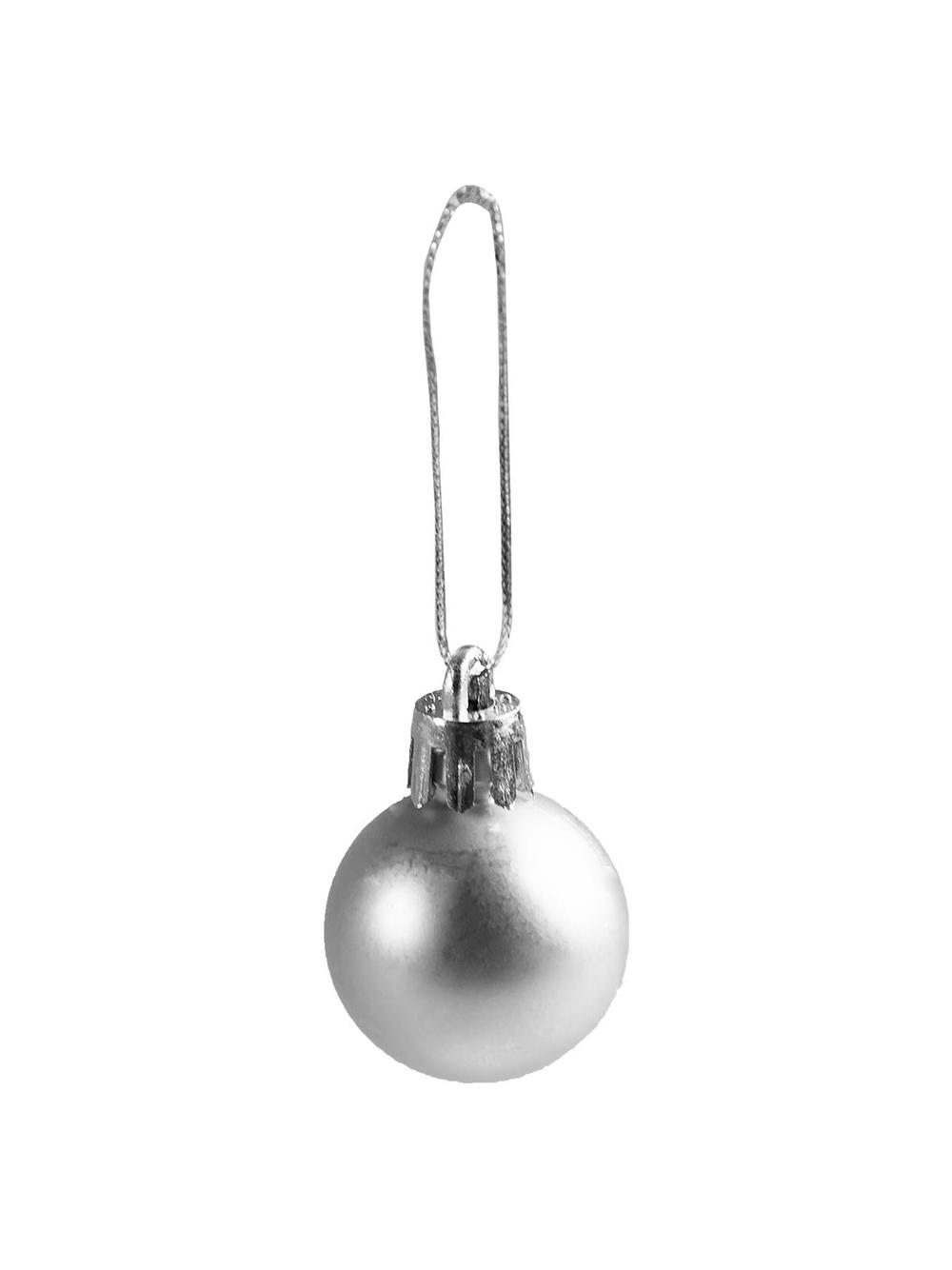 Bombki mini (12 szt.) srebrne
