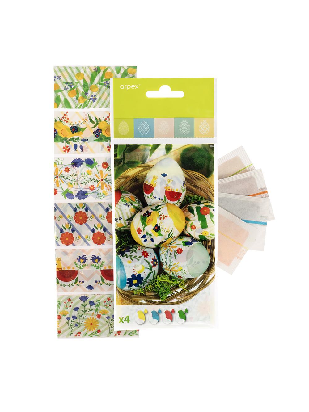 Barwniki 4 kolory + kolorowe owijki (9 szt.)