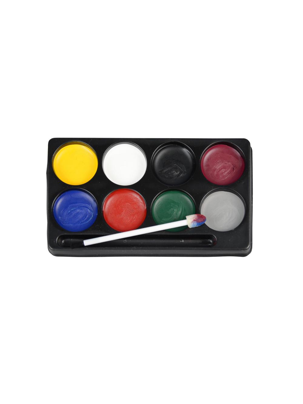 Kolorowe farby do malowania twarzy