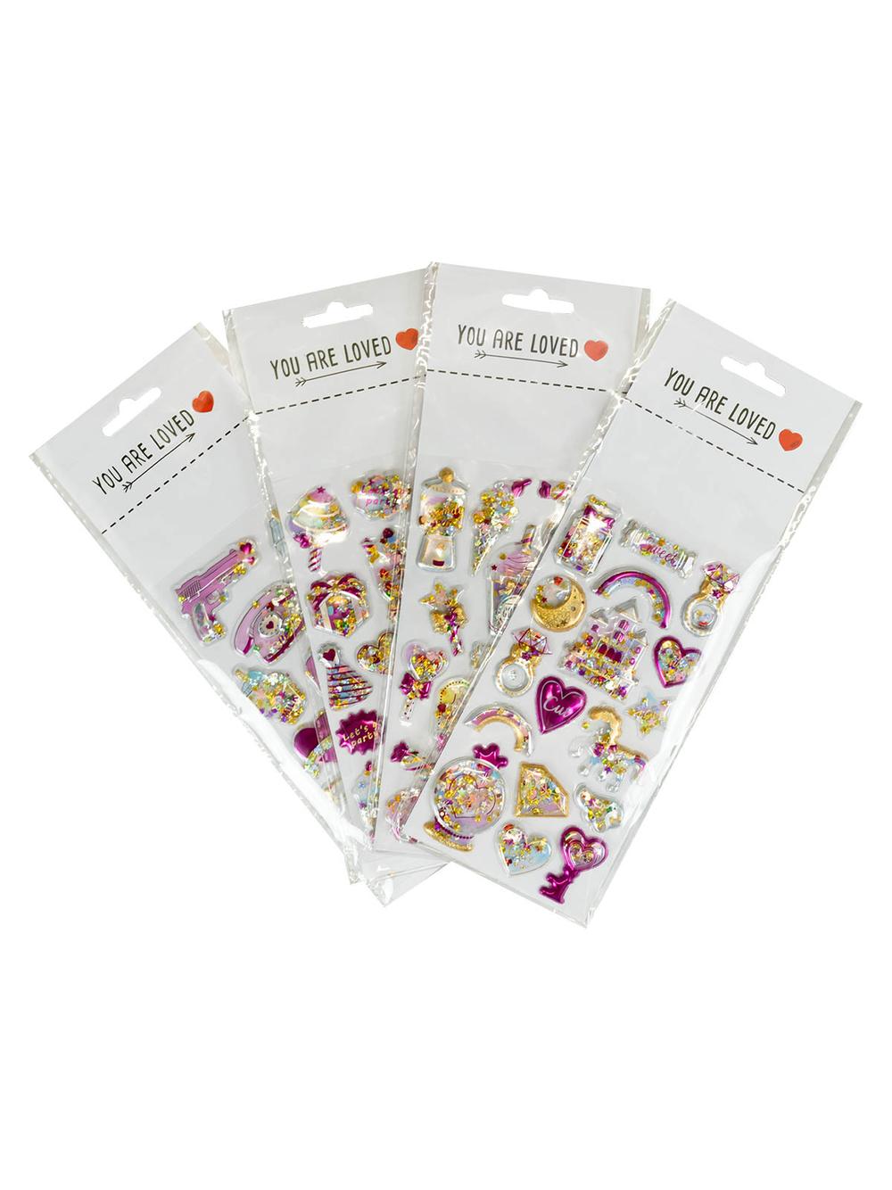 Naklejki 3D z konfetti