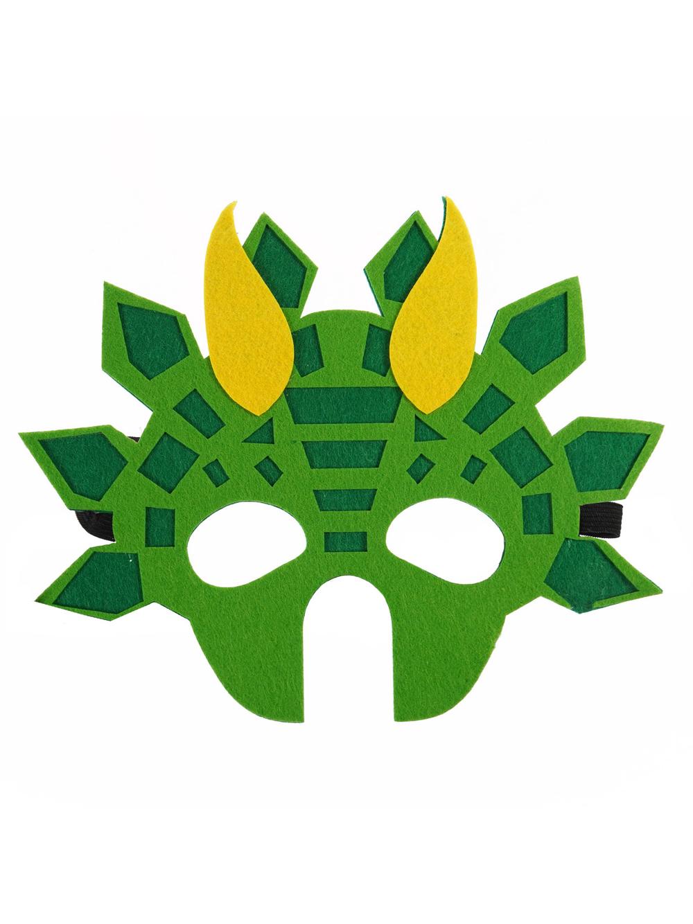 Filcowa maska zwierzątka - dinozaur