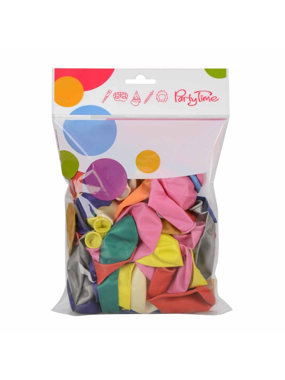 Balony metalizowane 10'' mix kolorów (50 szt.)