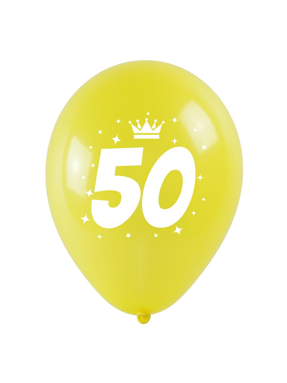Balony jubileuszowe - 50 (3 szt.)