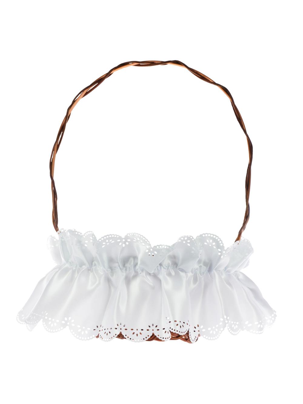 Serwetka atłasowa zdobiąca koszyczek