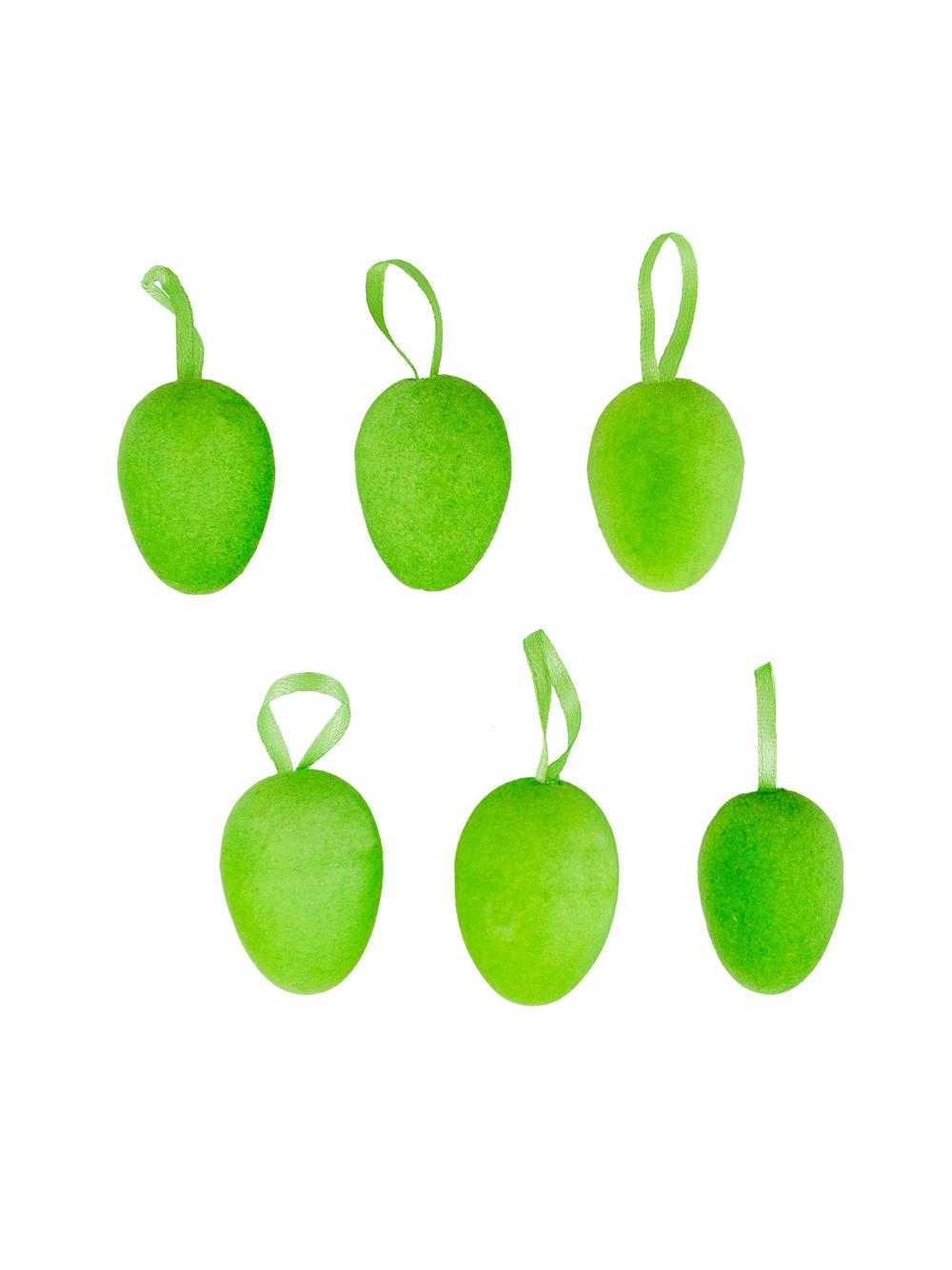 Dekoracyjne jajeczka flokowane małe (6 szt.)