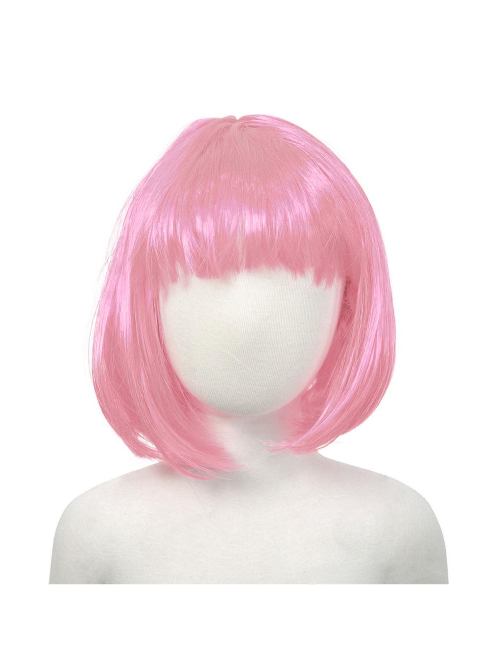 Peruka bob różowa