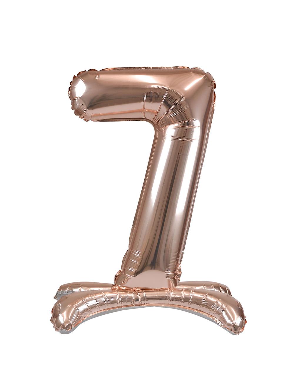 Balon foliowy cyferka XXL stojący nr 7