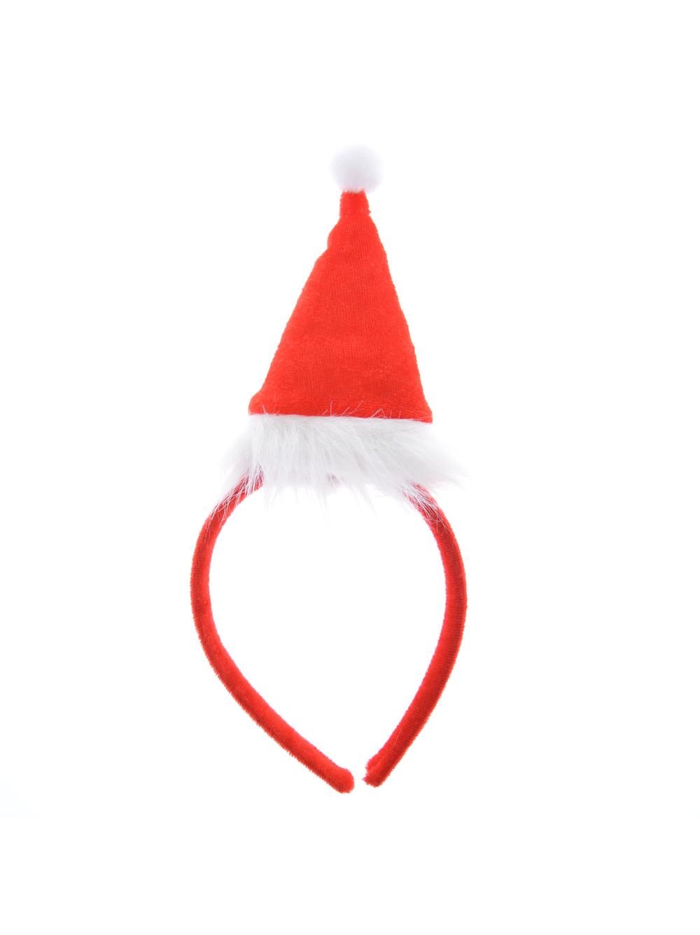 Opaska z czapką Mikołaja