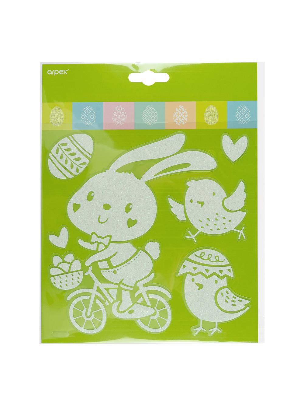 Ażurowe naklejki z brokatem