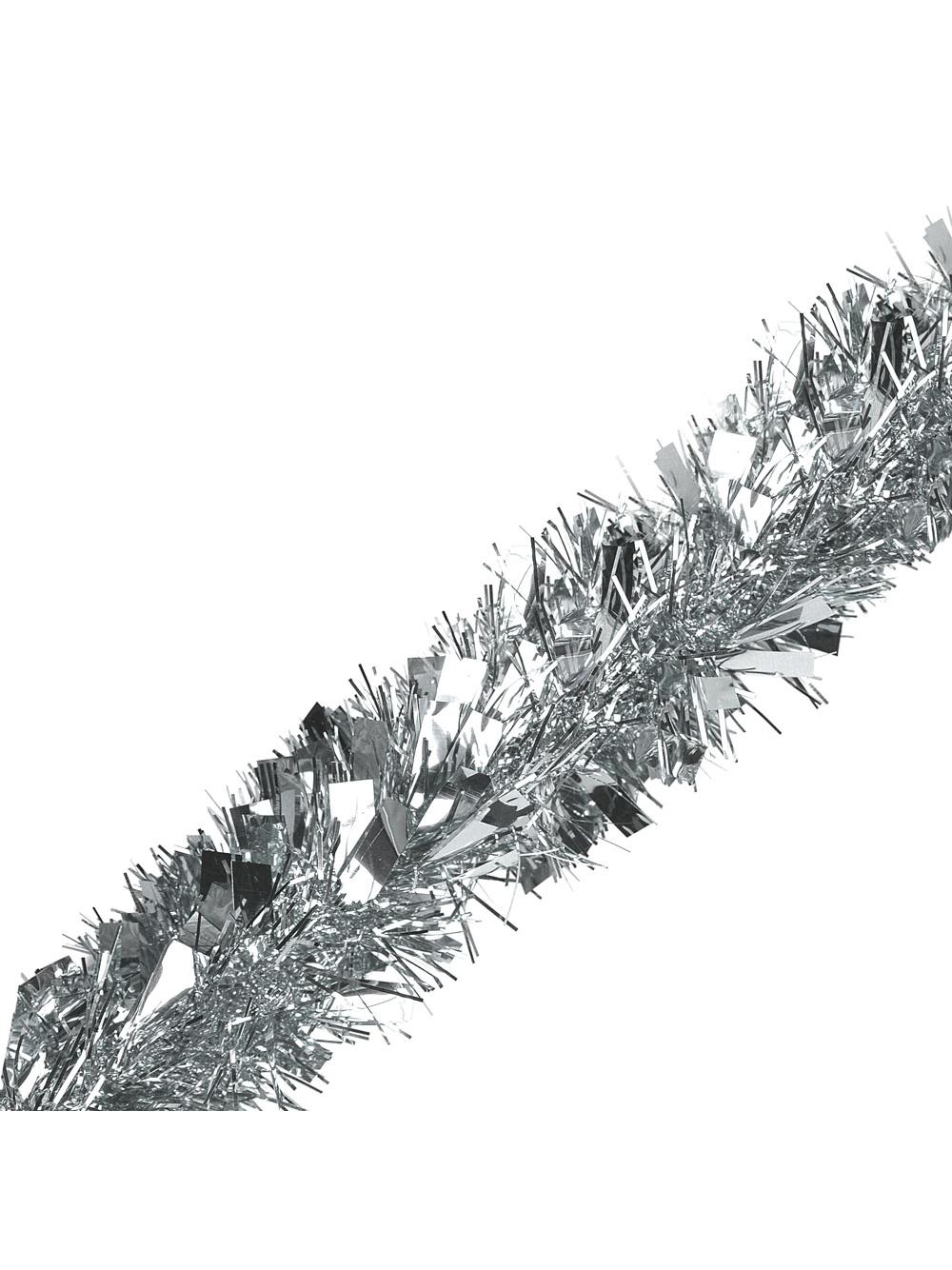 Łańcuch z grubym włosem srebrny