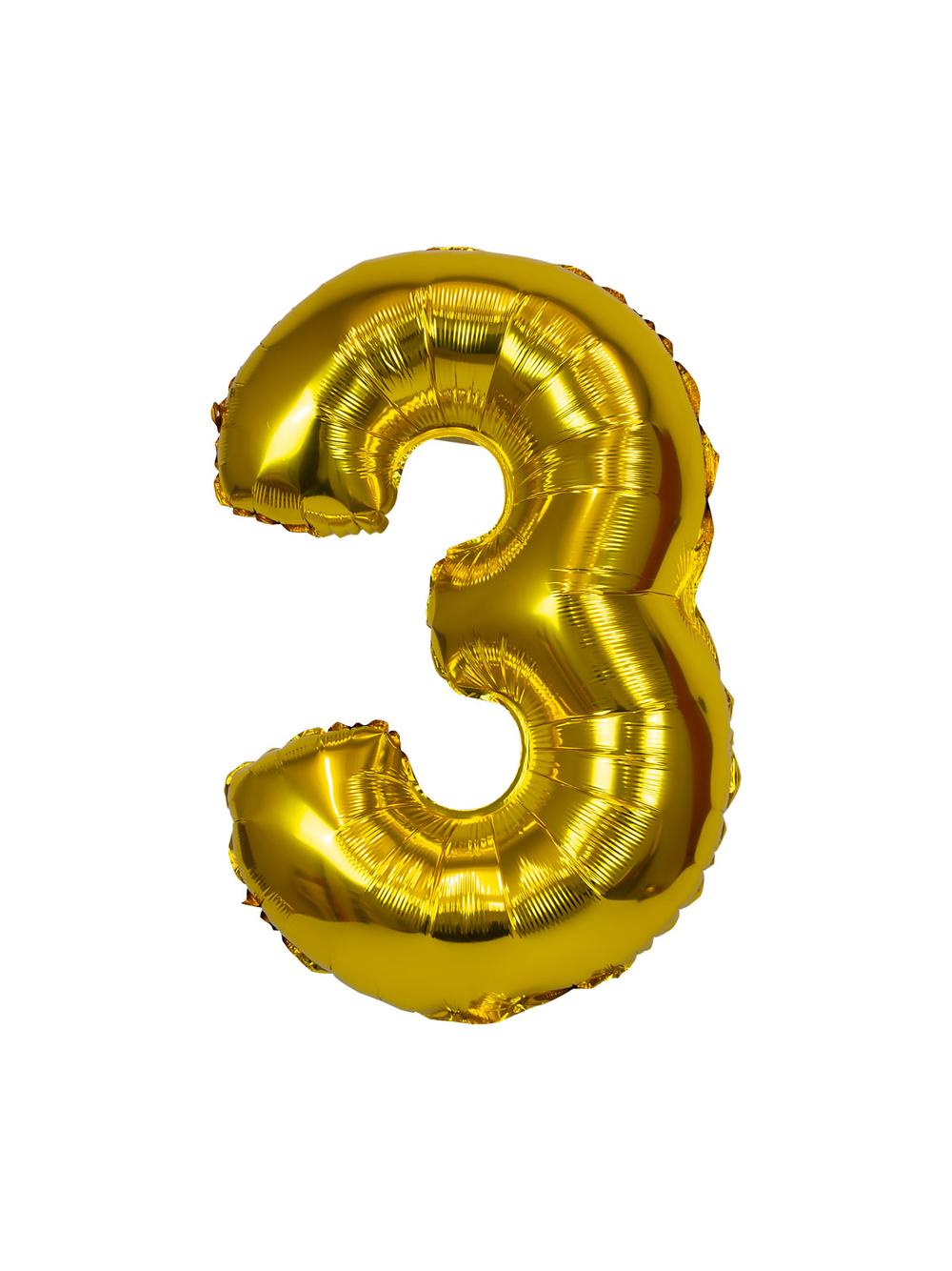 Balon foliowy cyferka nr 3