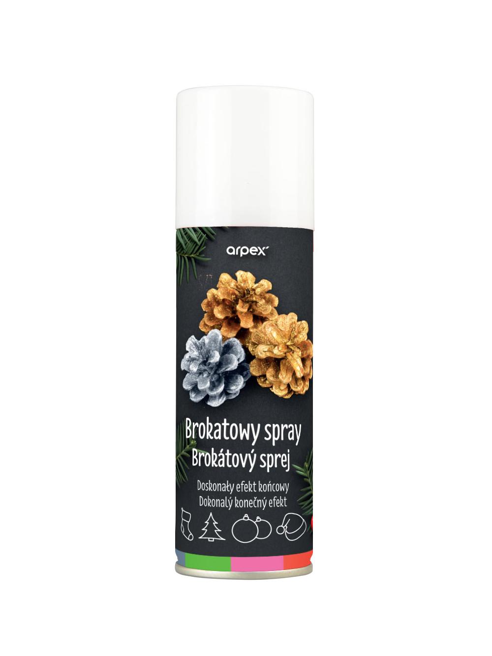Brokatowy spray dekoracyjny multikolor