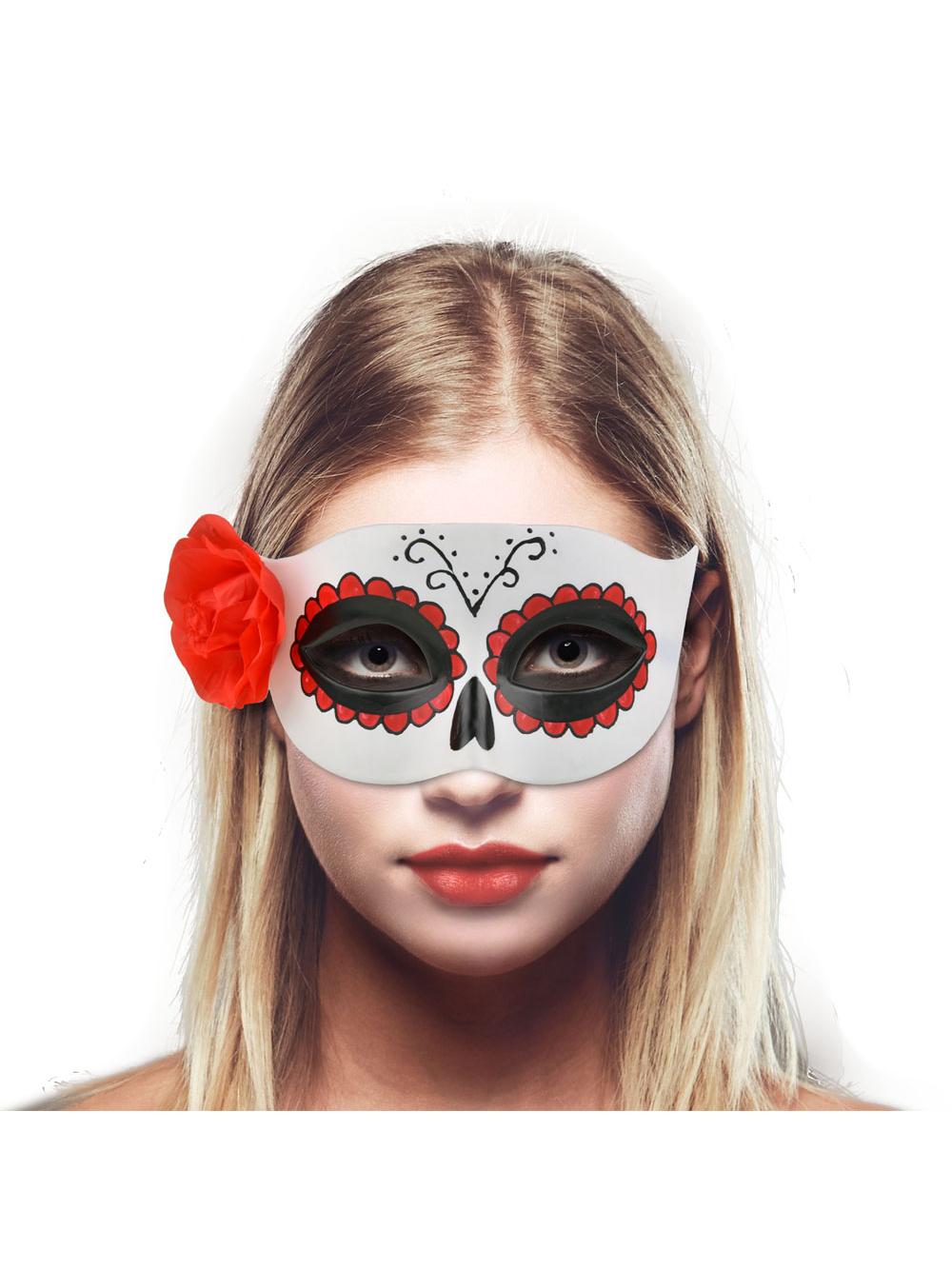 Maska wenecka z różą