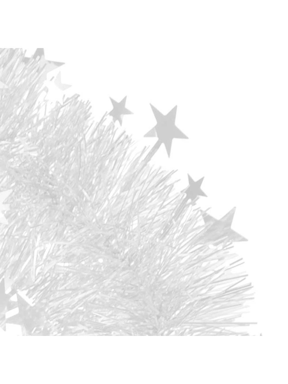 Łańcuch dekoracyjny - gwiazdki biały