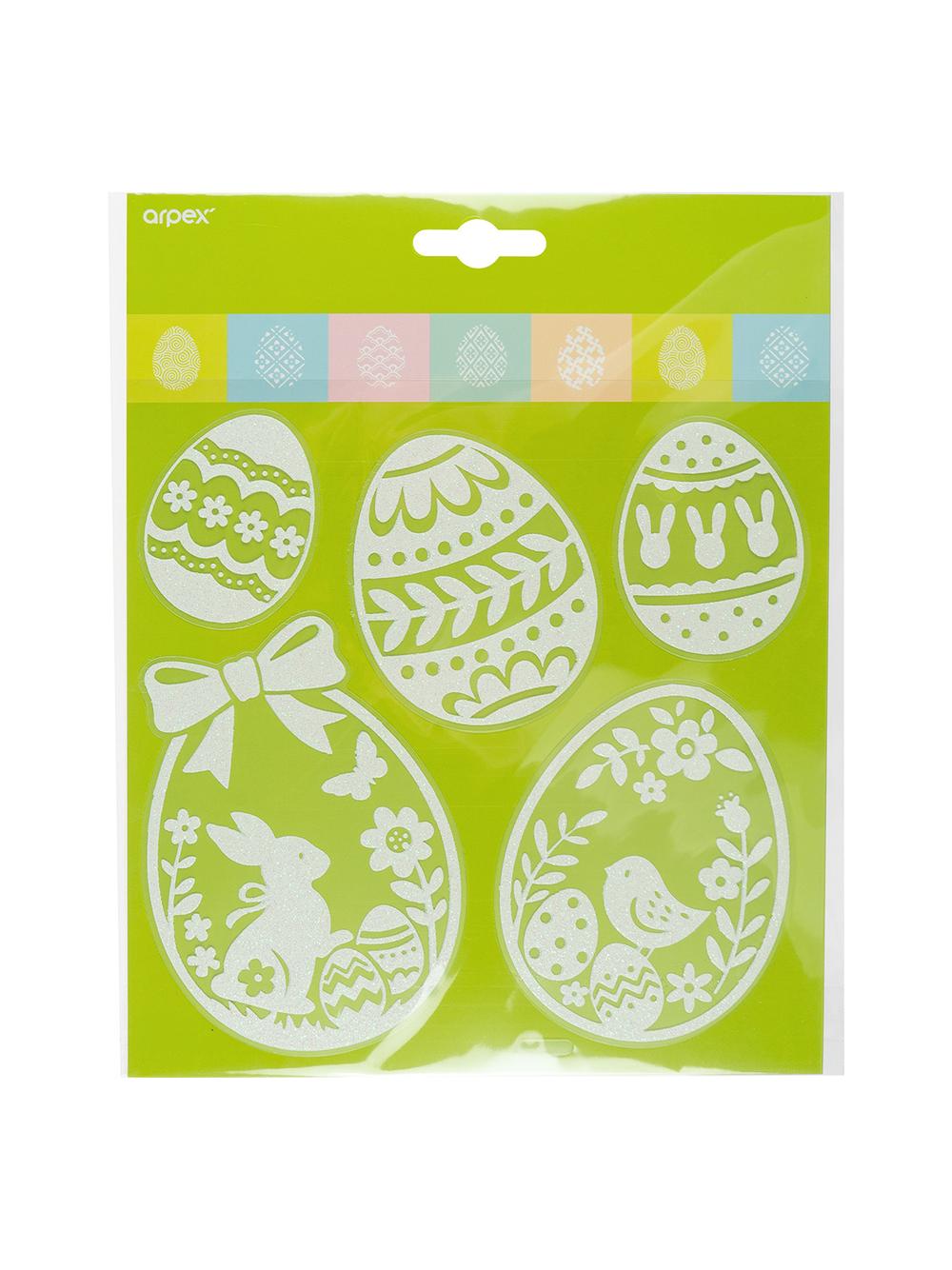 Ażurowe naklejki z brokatem