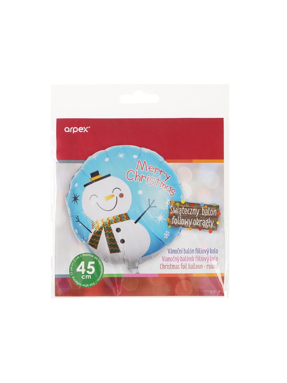 Świąteczny balon foliowy okrągły
