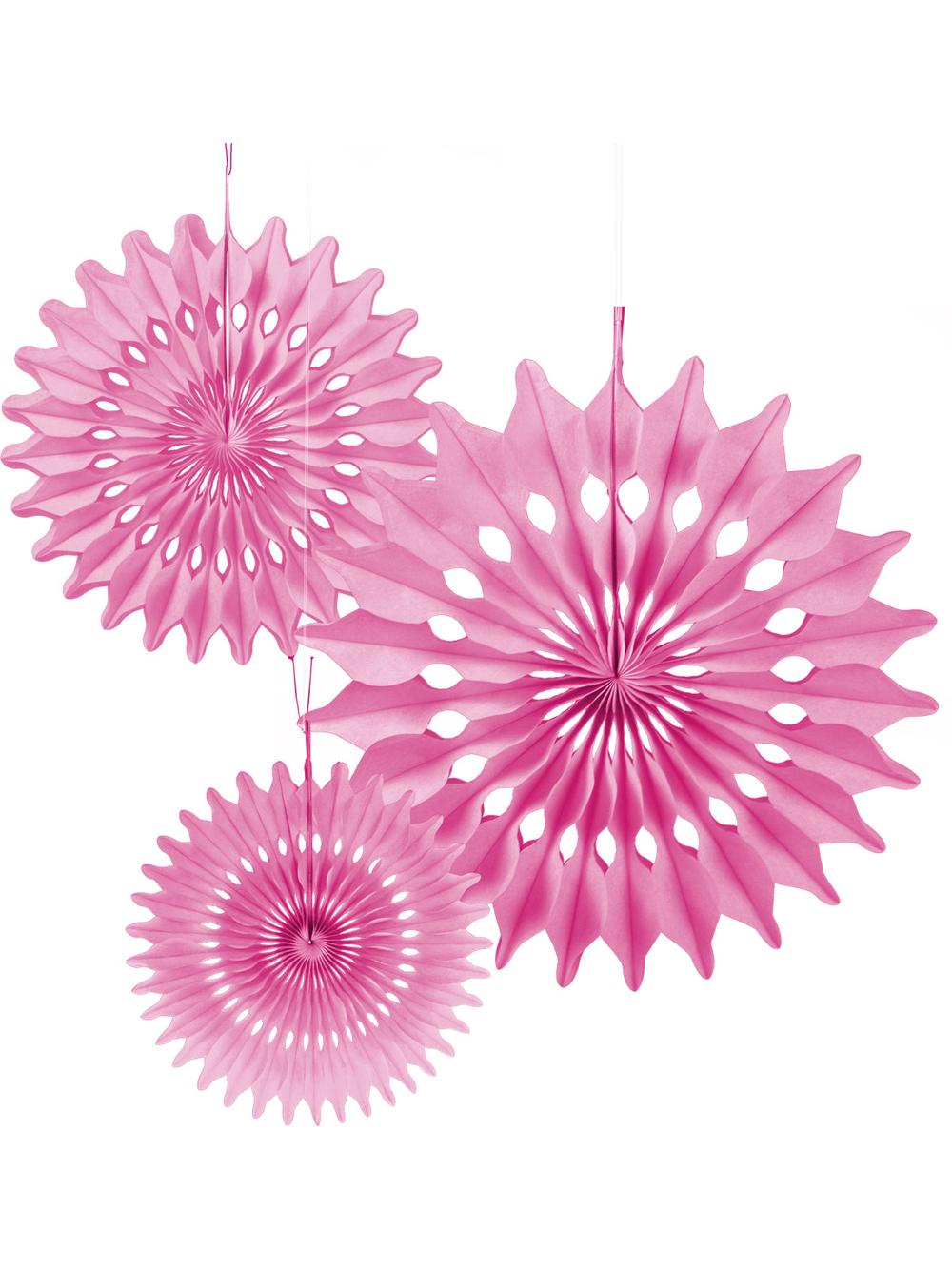 Rozety dekoracyjne (3 szt.) różowe - FSC Mix Credit