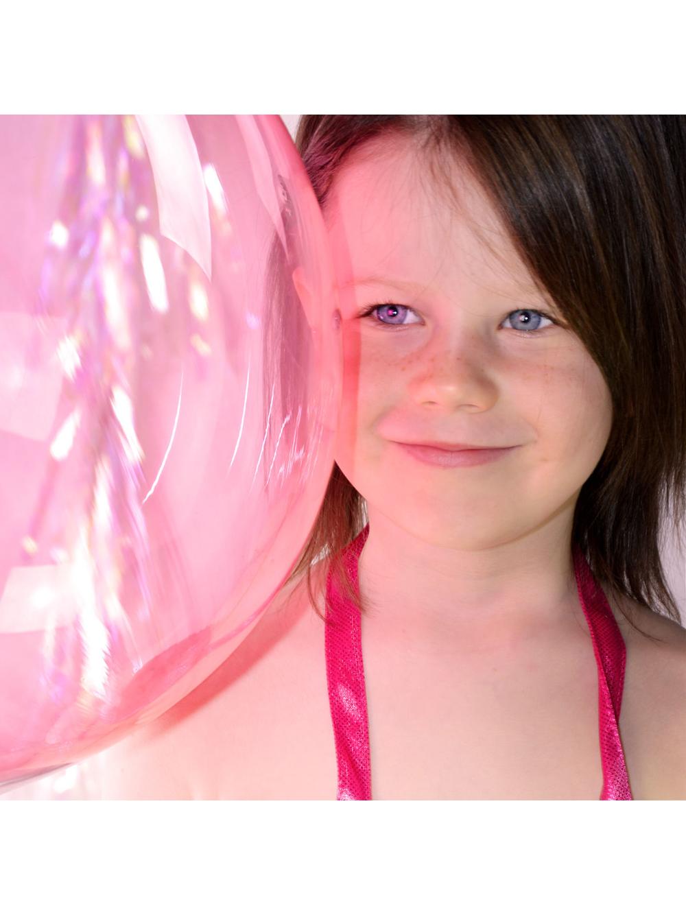 Balon Bubble różowy