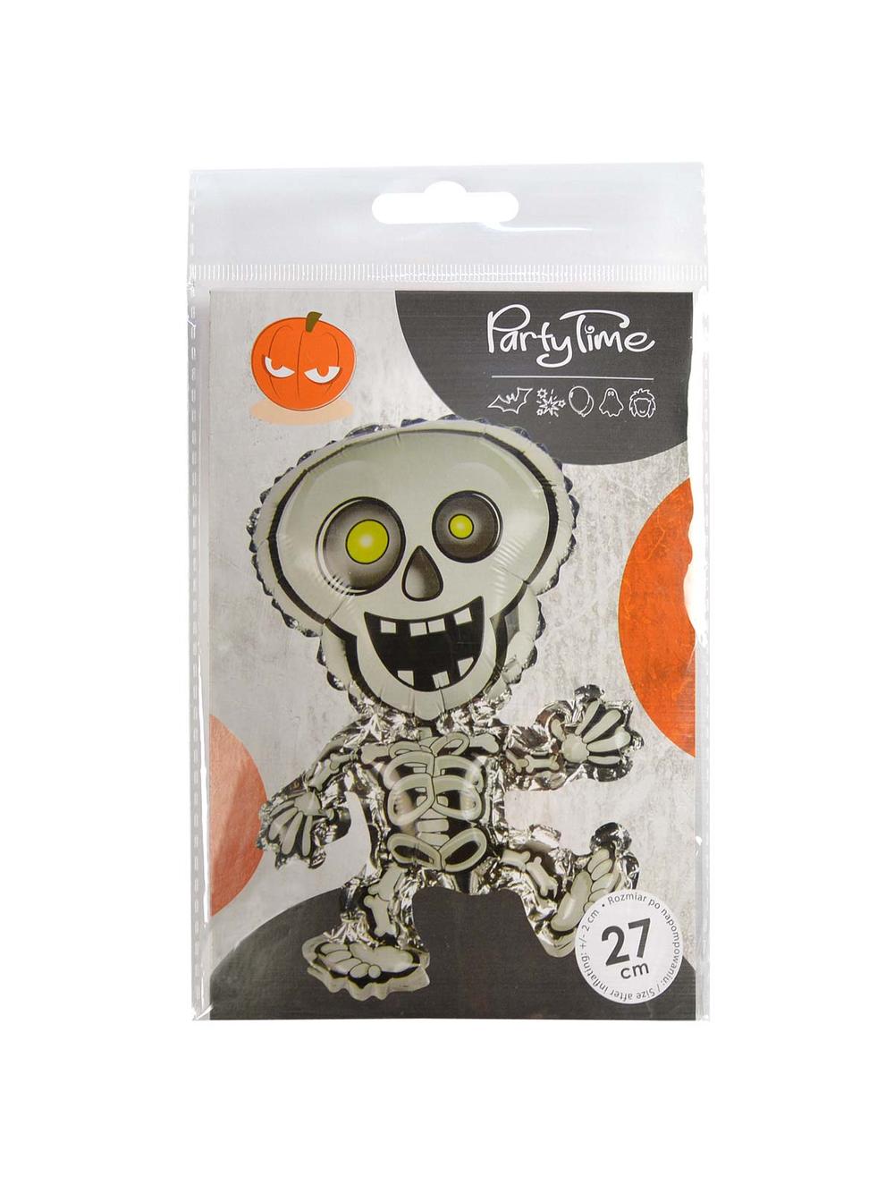 Halloweenowy balon foliowy figurka - szkieletor