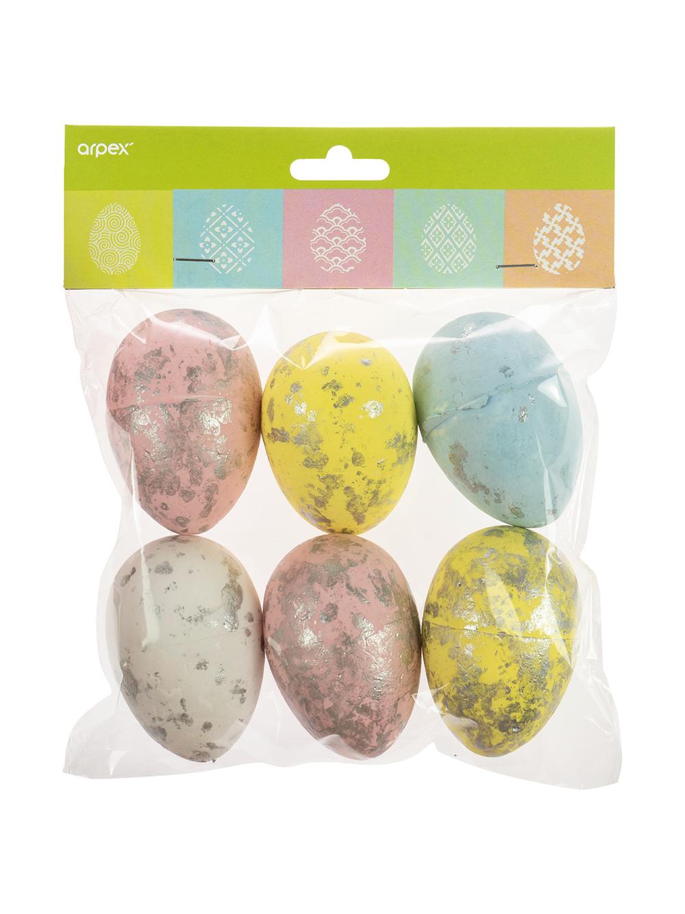 Pisanki posrebrzane (6 szt.)