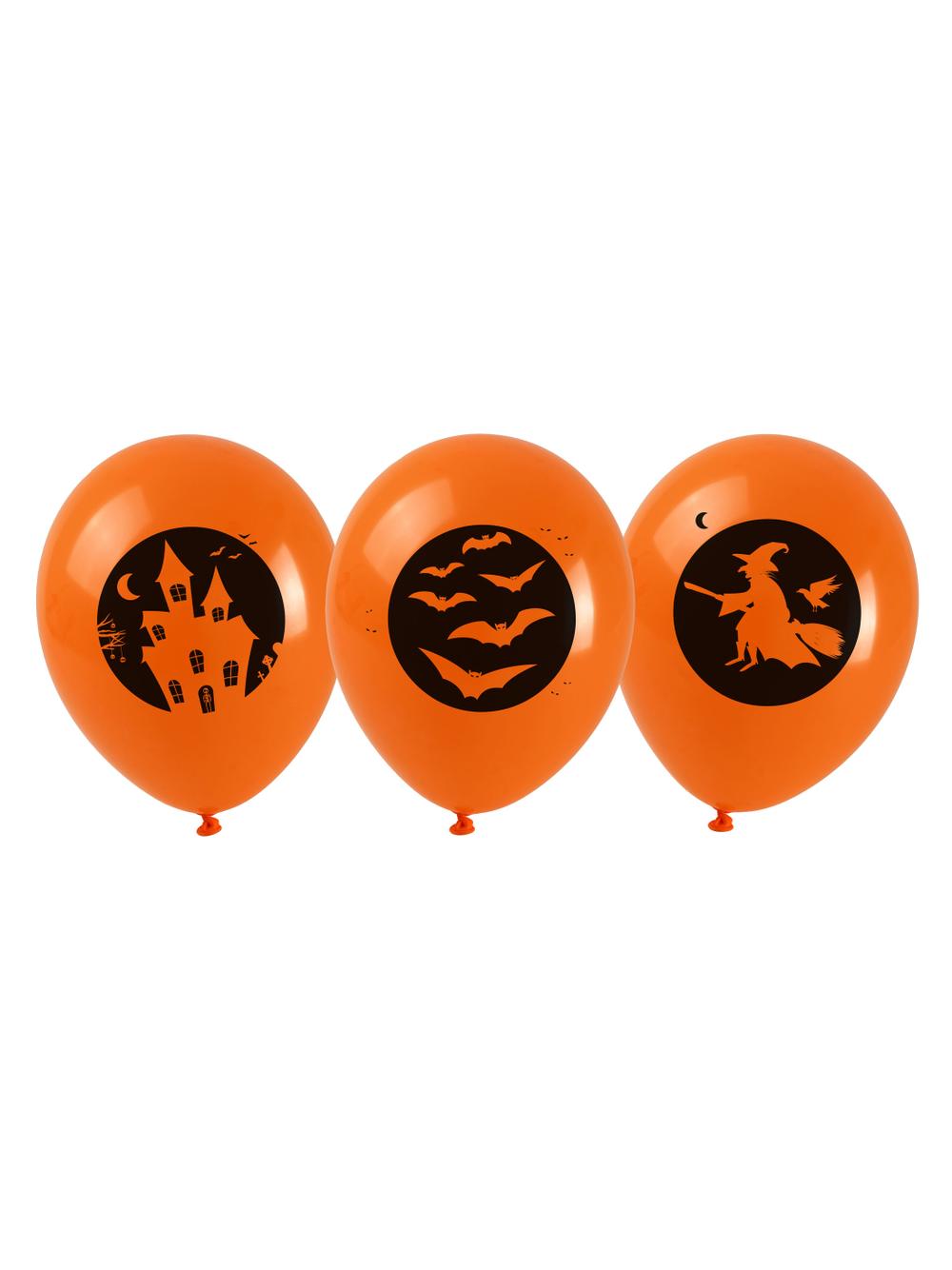 Balony z halloweenowym nadrukiem (5 szt.)