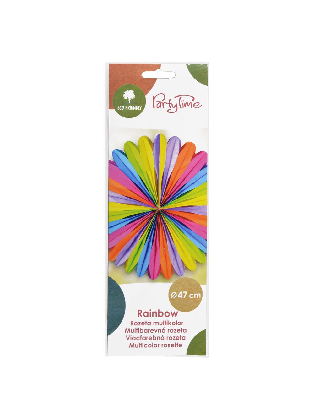 Rozeta multikolor - rainbow - FSC Mix Credit