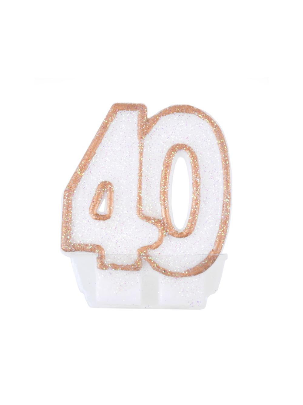 Świeczka jubileuszowa 40