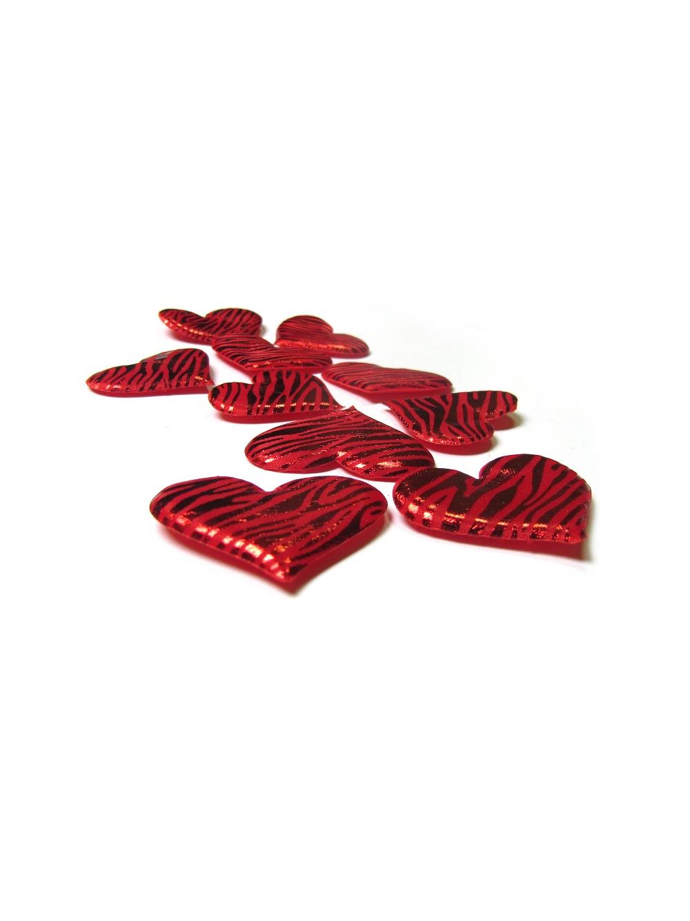 Serduszka przyklejki - zestaw w PVC (12 szt.)