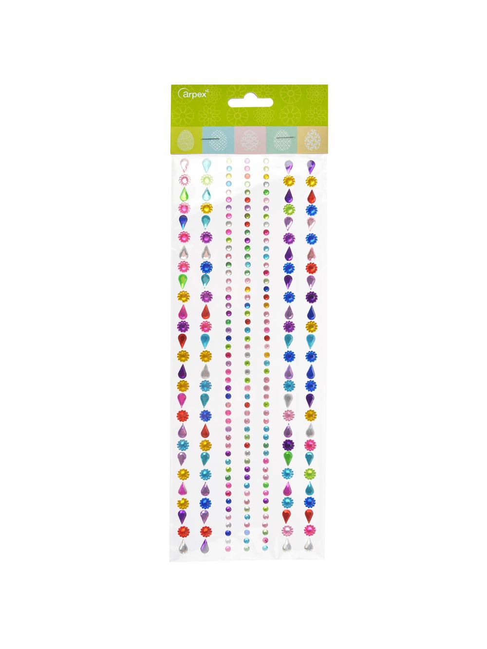 Samoprzylepne kryształki dekoracyjne - duże