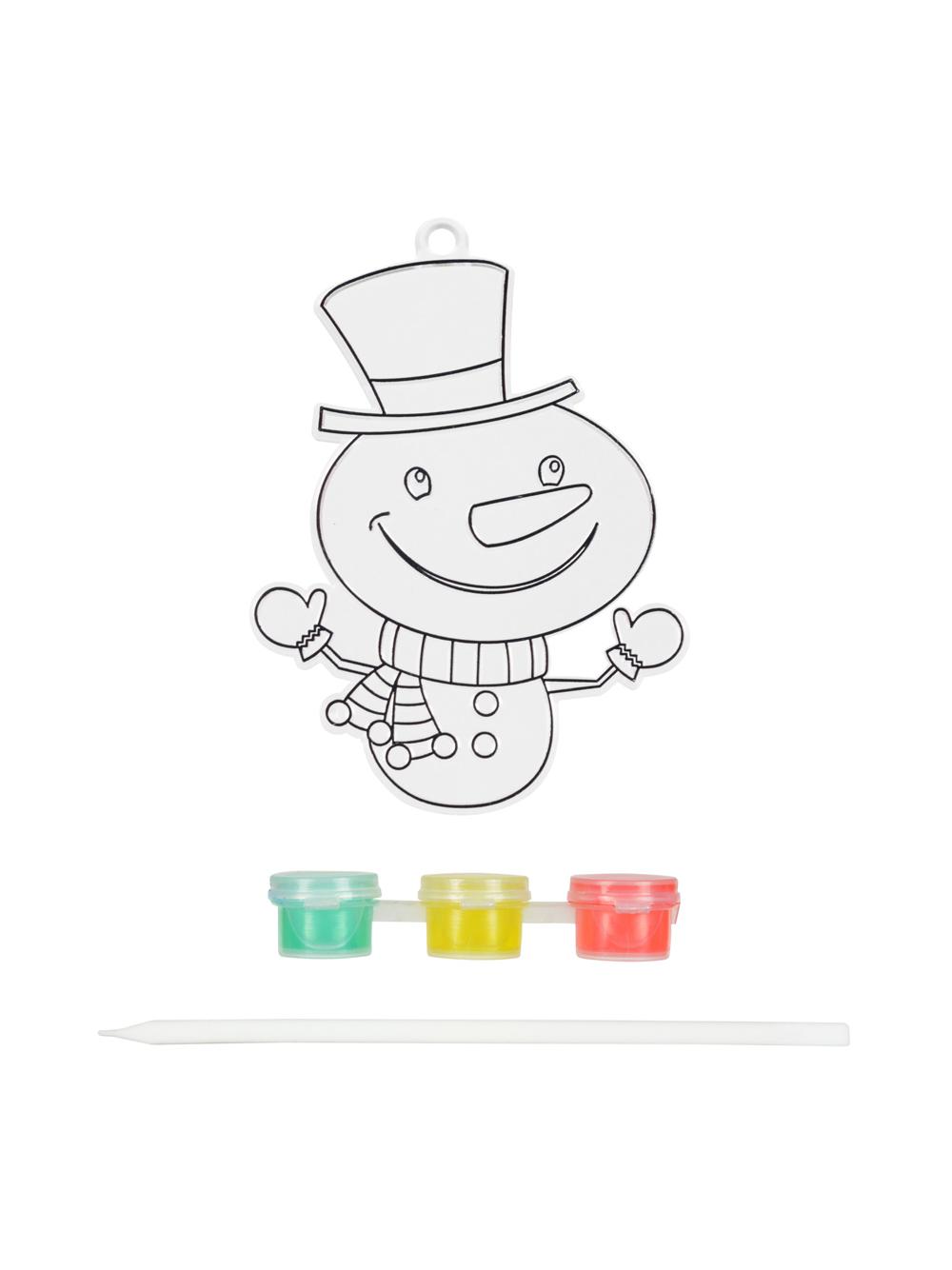 Świąteczny witrażyk z farbkami