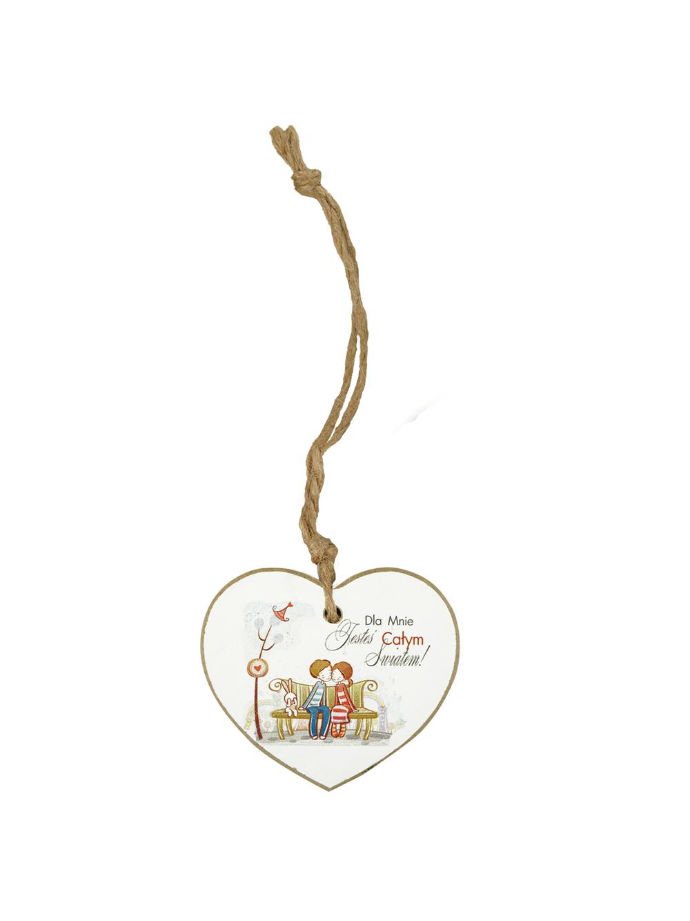 Drewniana tabliczka dekoracyjna