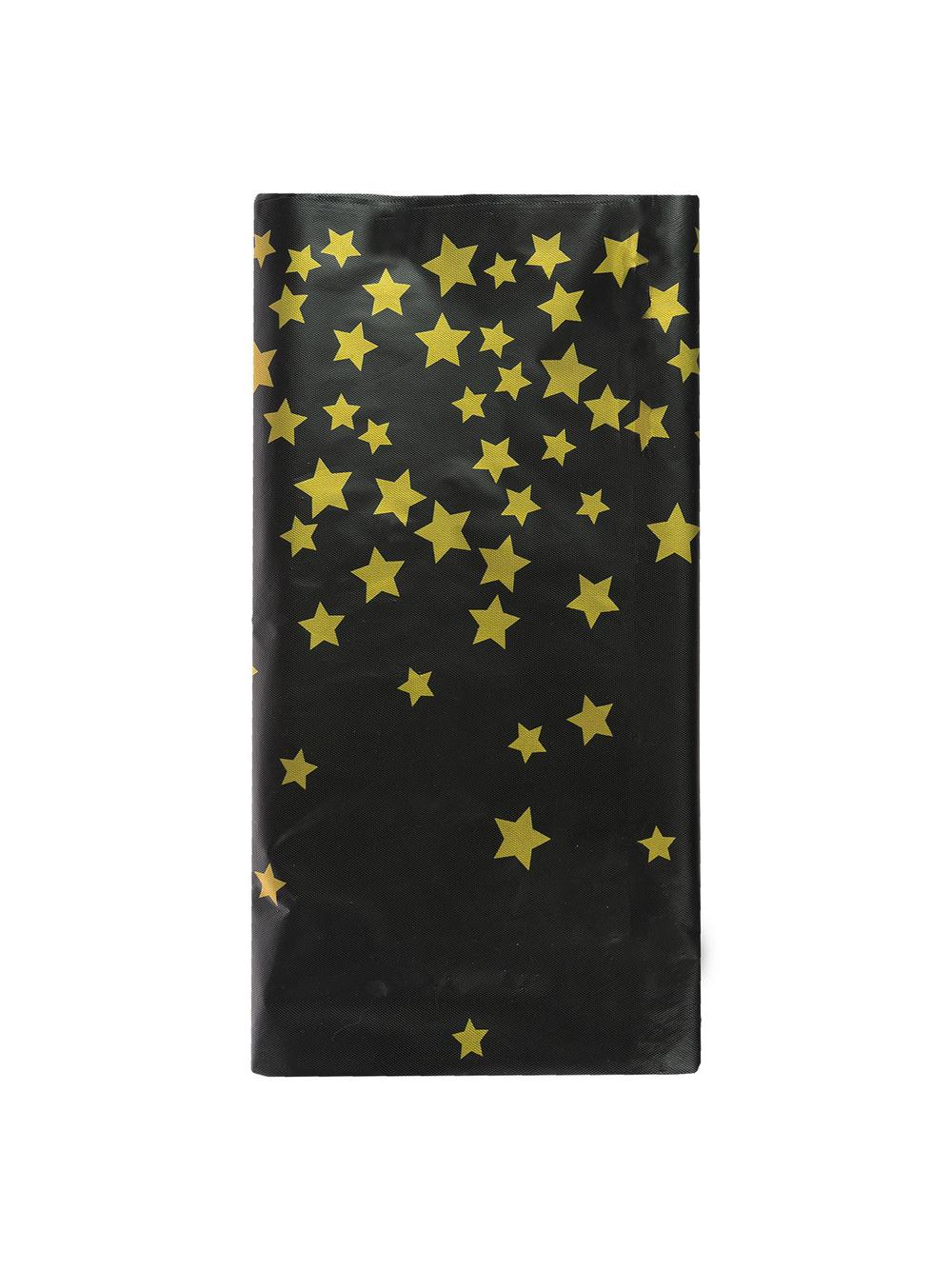 Obrus złote gwiazdki - czarny