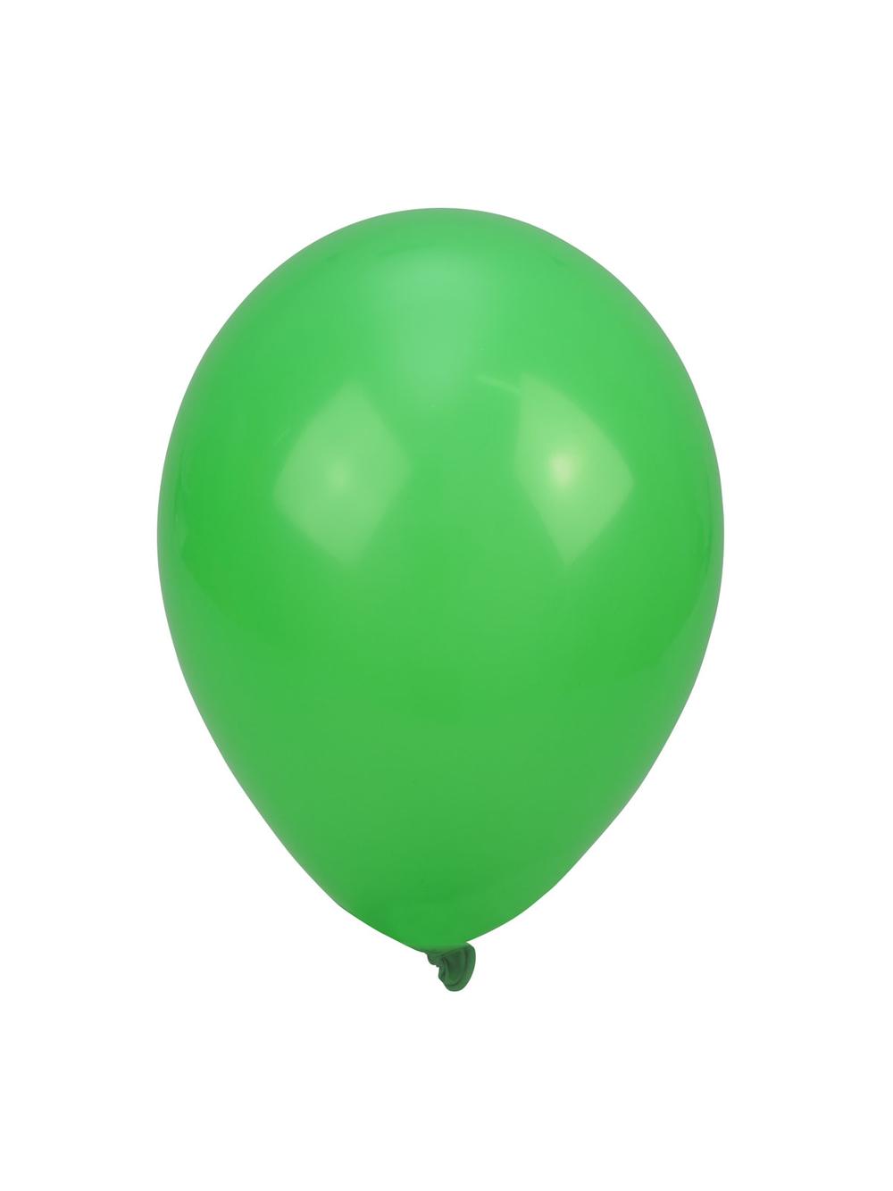 Balony pastelowe jednokolorowe zielone (10 szt.)