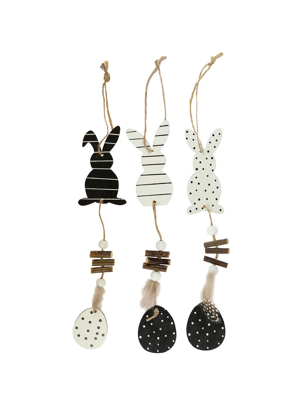 Drewniana zawieszka wielkanocna Glamour