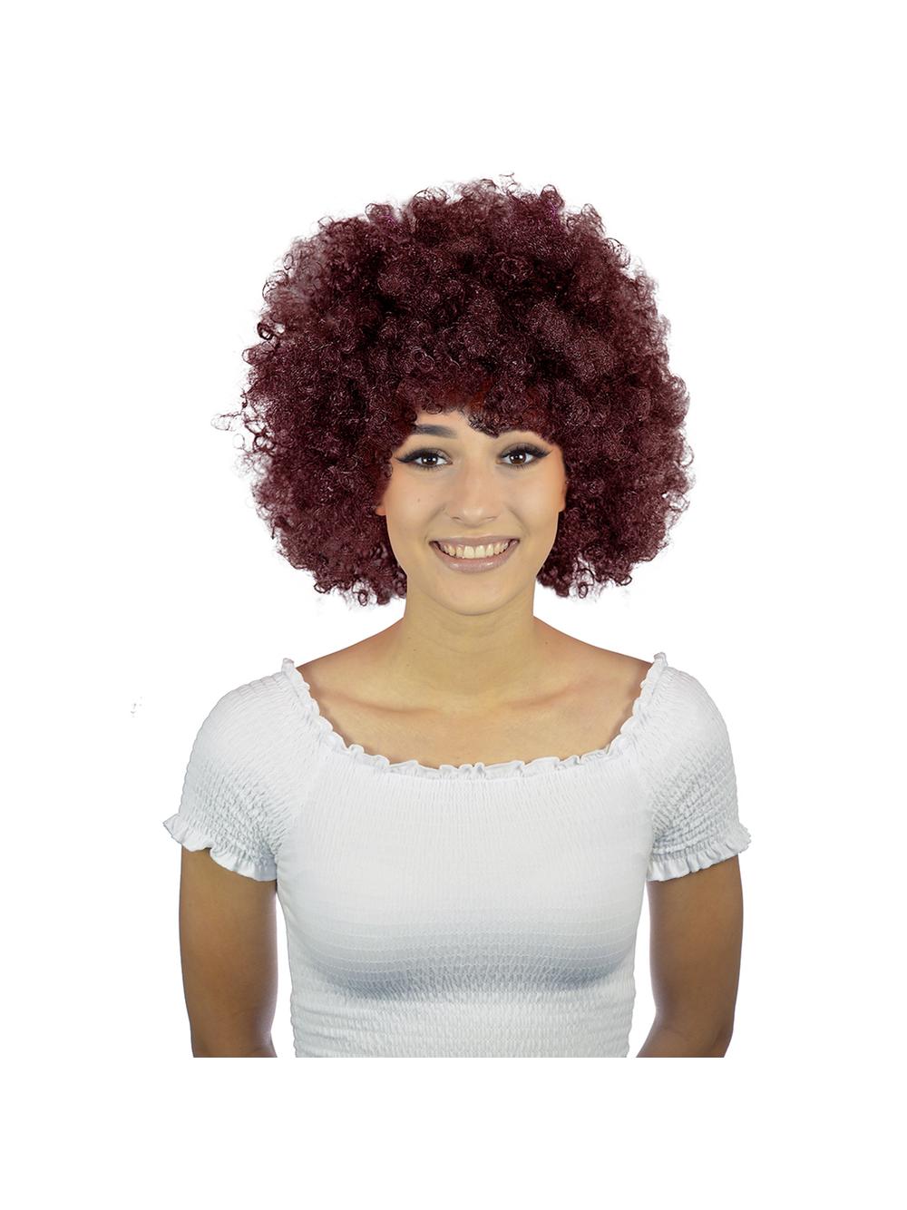 Peruka afro XXL brązowa
