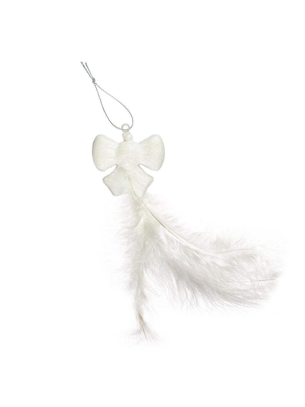 Świąteczna zawieszka z piórkiem