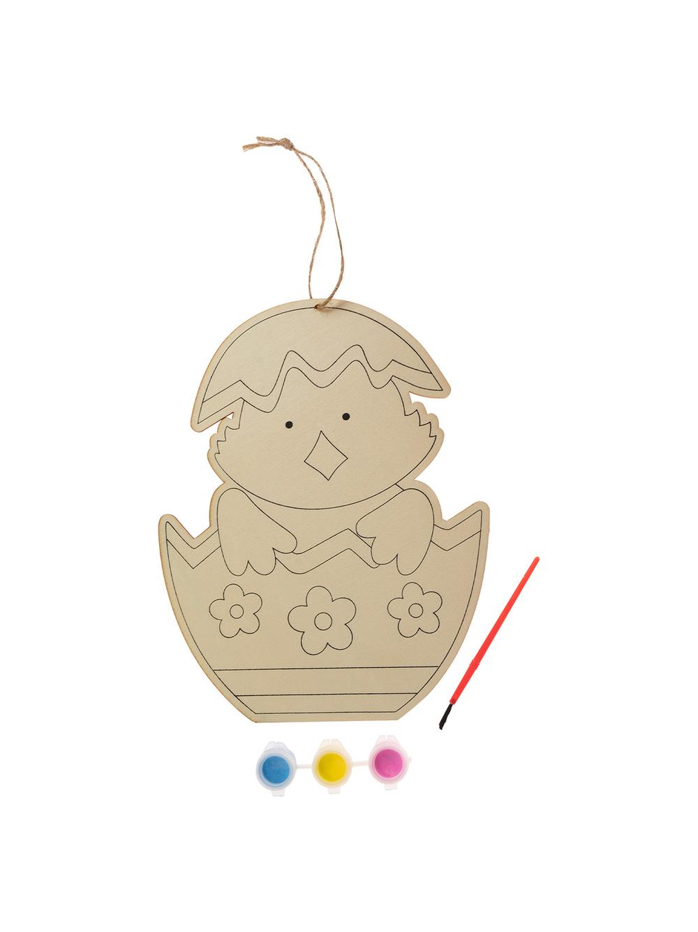 Drewniana ozdoba zrób to sam kurczak