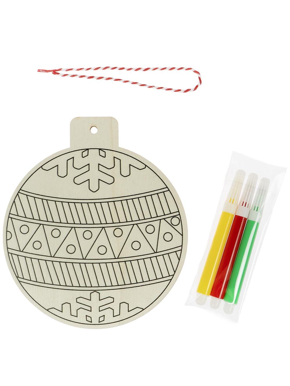 Drewniana ozdoba zrób to sam - zimowe wzory