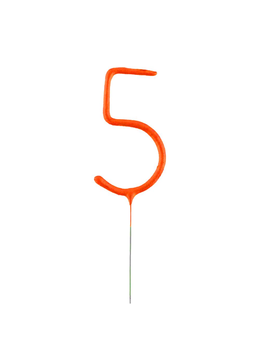 Zimne ognie cyferka nr 5