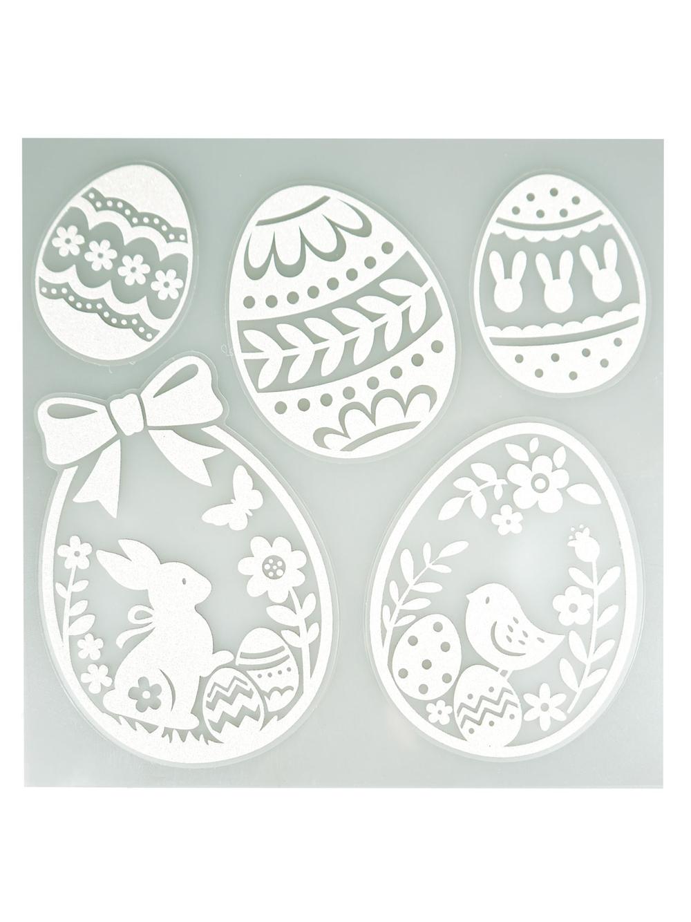 Ażurowe naklejki z brokatem