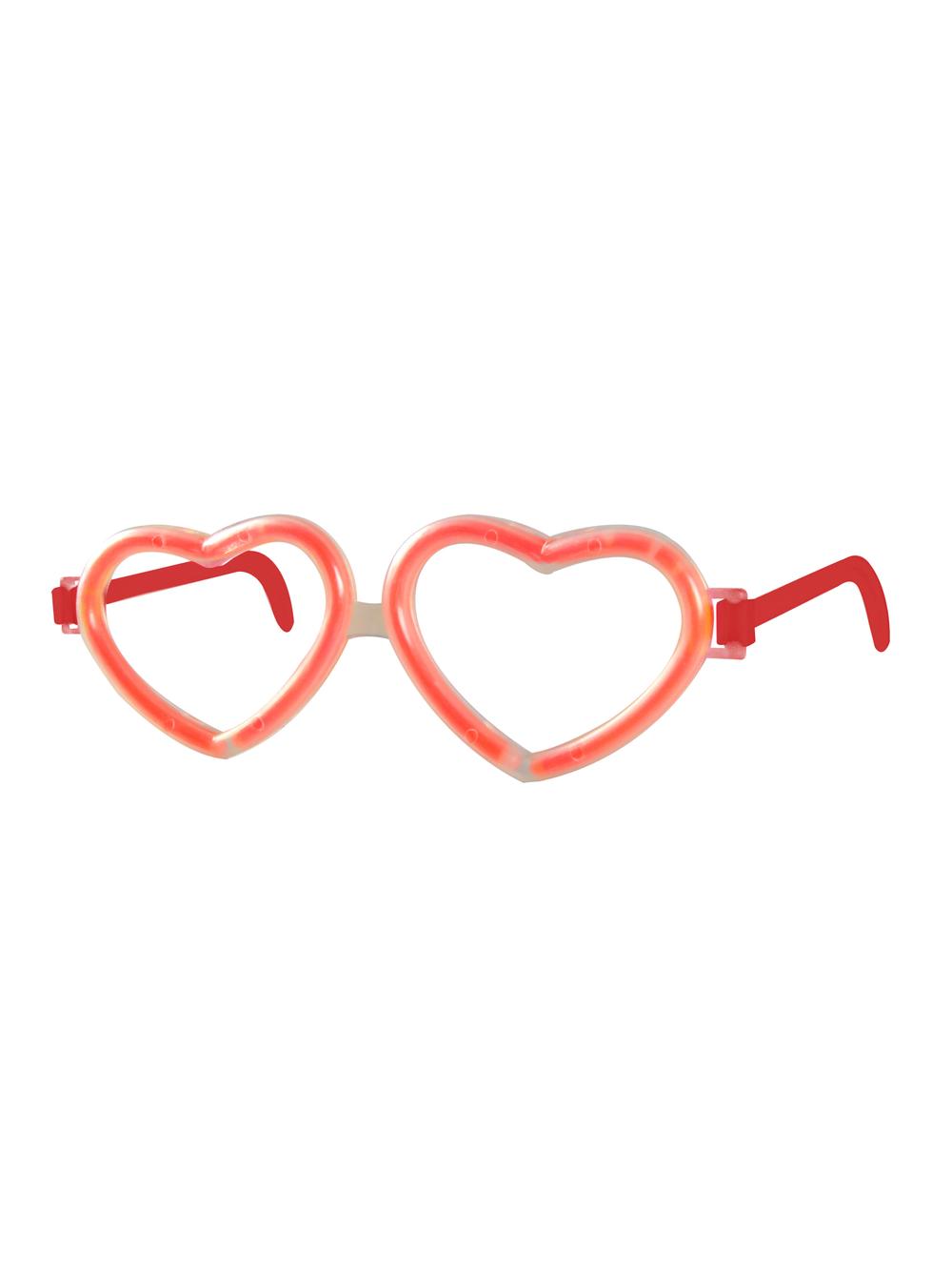 Okulary serca Glow stick
