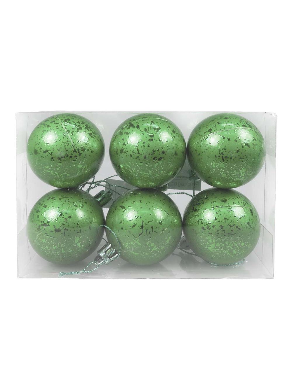 Zestaw bombek z efektem rosy (6 szt.) - szałwiowy