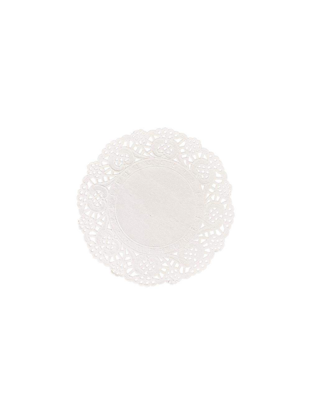 Serwetki dekoracyjne białe śr. 10/11 cm (50 szt.) - FSC 100%