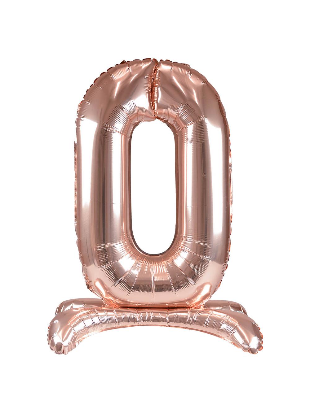 Balon foliowy cyferka XXL stojący nr 0